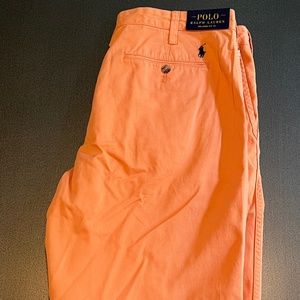 Mens Ralph Lauren Polo Orange Shorts 10” size 35 NWT